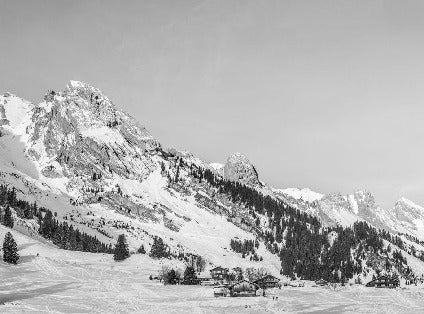 Panorama-Tapete Chalet Alm