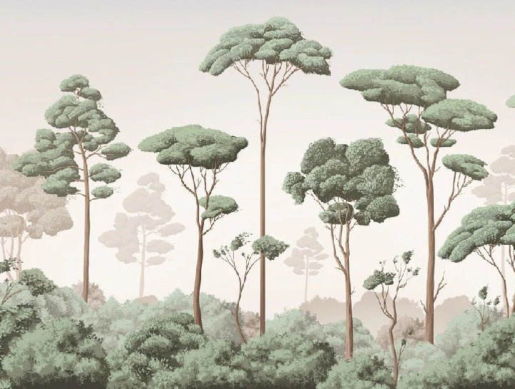 Papier peint brise légère pinède, XXL, tendance