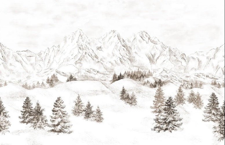 Tapete Bergmassiv der Alpen