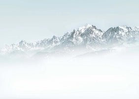 Tapete Mont Blanc im blauen Dunst