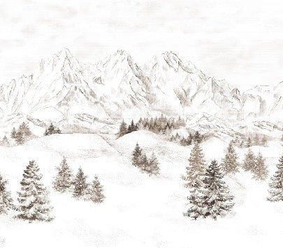 Tapete Bergmassiv der Alpen