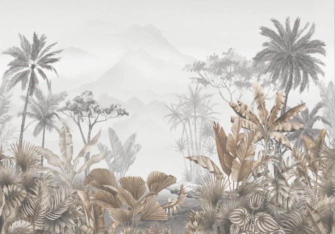Tapete Trend Tropical Sepia