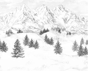 Tapete Berggipfel von Chamonix