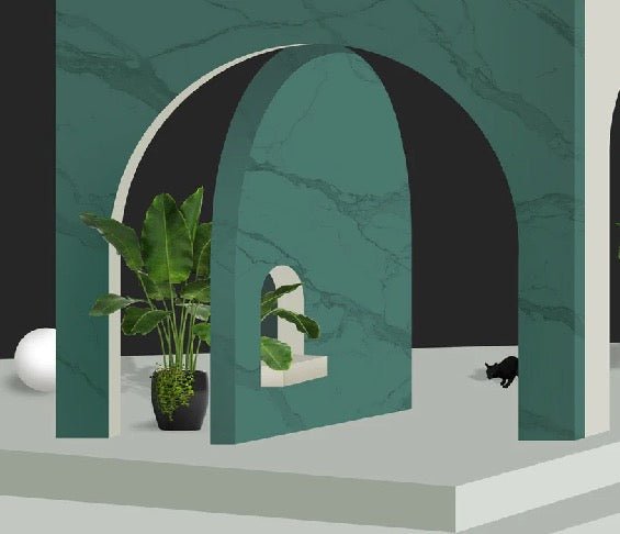Hoteltapete Trompe l'oeil