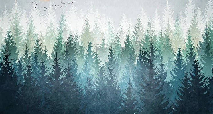 Tapete Kanadischer Wald abstrakt