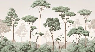 Tapete leichte Brise Kiefernwald