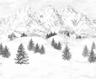 Tapete Berggipfel von Chamonix