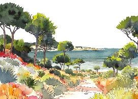 Panorama-Tapete Sommerluft