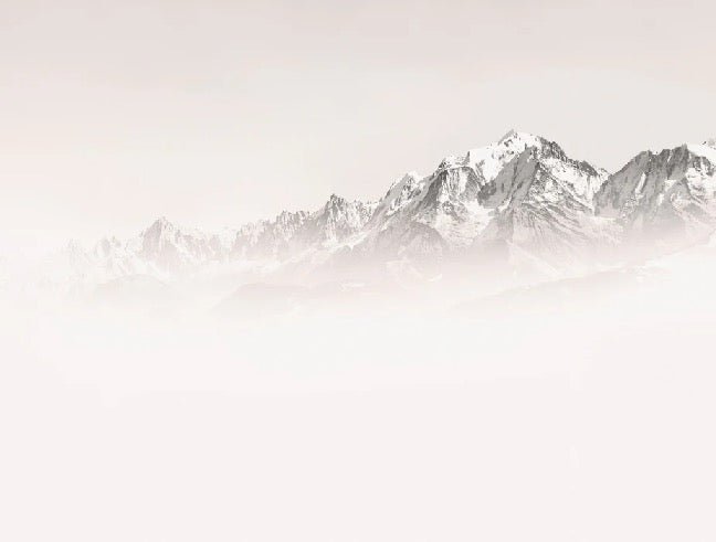Tapete Nebliger Morgen Mont Blanc