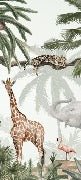 Kindertapete Dschungel friedlich
