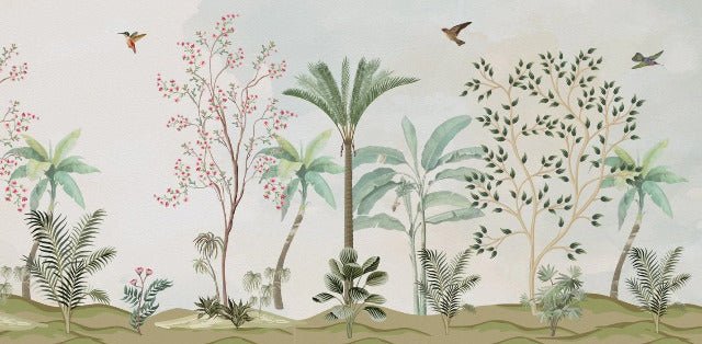 Tapete Chinoiserie Dschungel