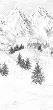 Papier peint montagne sommets de Chamonix