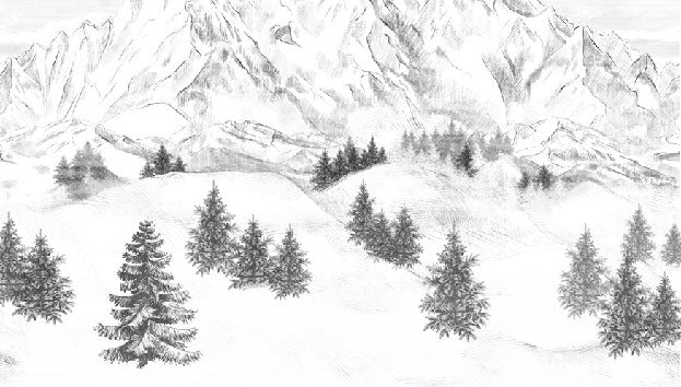 Tapete Berggipfel von Chamonix