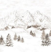 Tapete Bergmassiv der Alpen