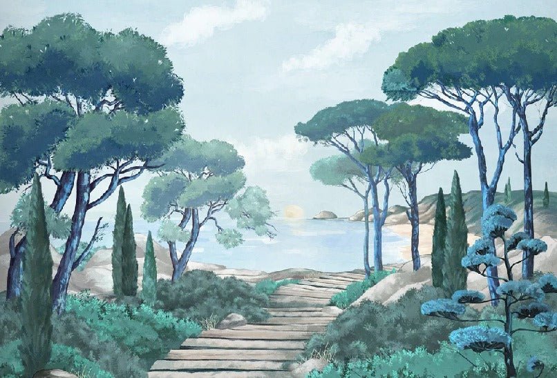 Tapete „Spaziergang in den Calanques“