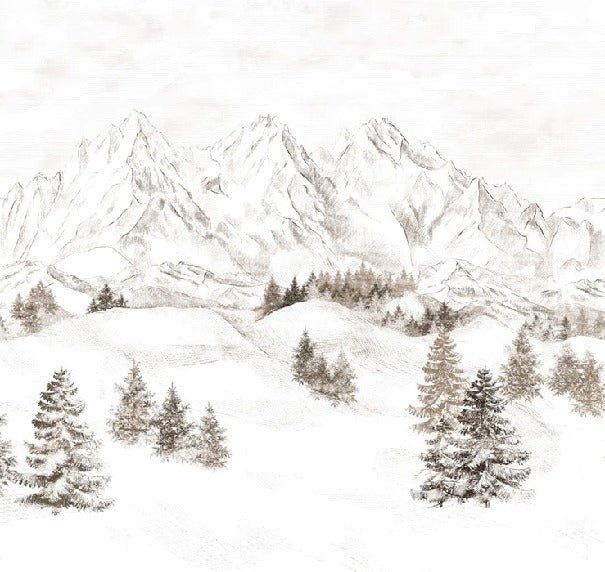 Tapete Bergmassiv der Alpen