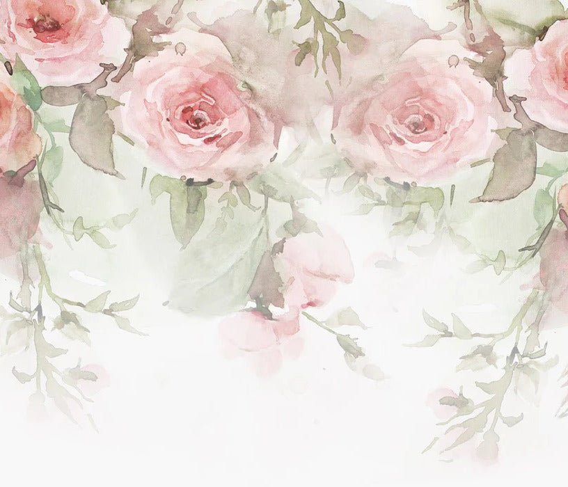 Papier peint Rose Aquarelle, XXL, tendance
