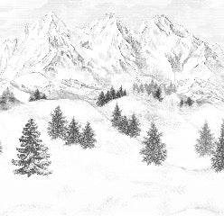 Tapete Berggipfel von Chamonix
