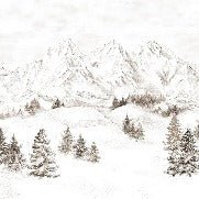 Tapete Bergmassiv der Alpen