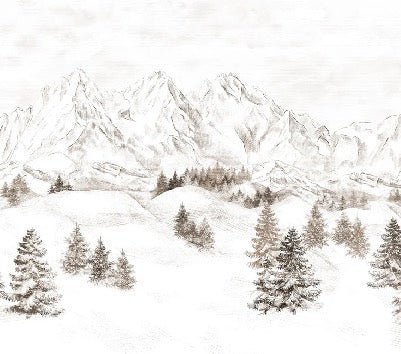 Tapete Bergmassiv der Alpen