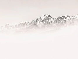 Tapete Nebliger Morgen Mont Blanc