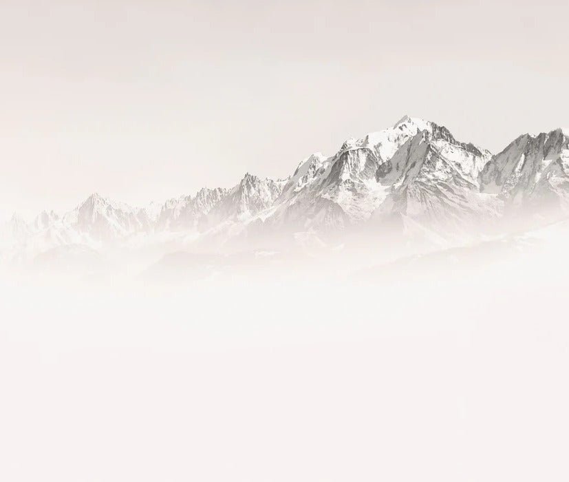 Tapete Nebliger Morgen Mont Blanc