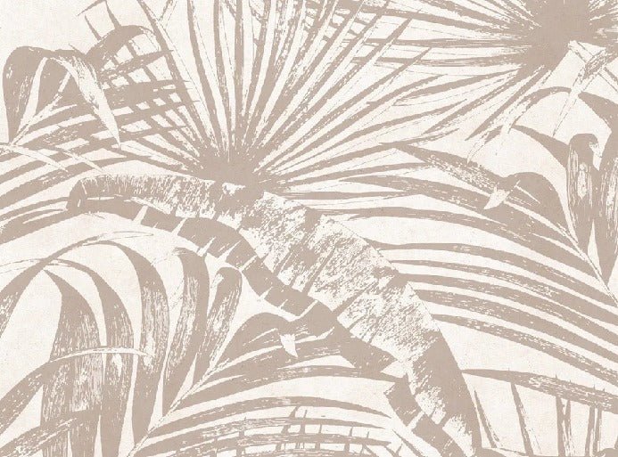 Monochrome Tapete Dschungel Blatt