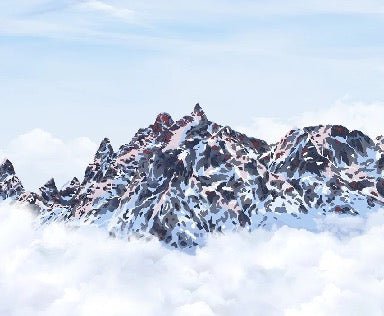 Tapete Mont Blanc Leinwand der Gipfel