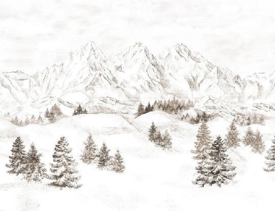 Tapete Bergmassiv der Alpen