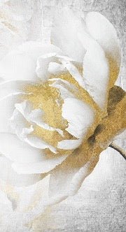 Tapete Blume Gold