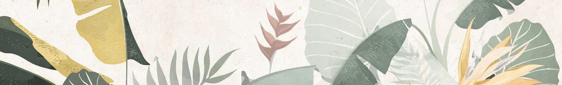 Maßgeschneiderte Tapete Vegetal grün gelb