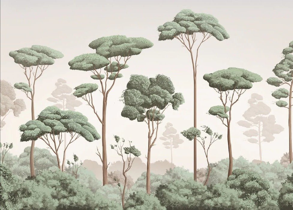 Papier peint brise légère pinède, XXL, tendance