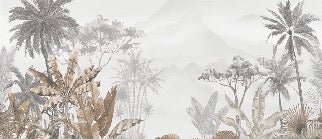Tapete Trend Tropical Sepia