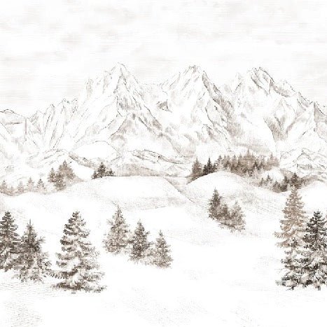 Tapete Bergmassiv der Alpen