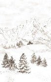 Tapete Bergmassiv der Alpen
