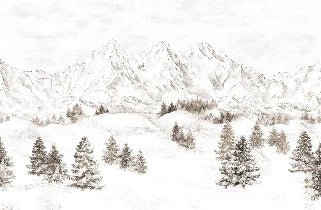 Tapete Bergmassiv der Alpen
