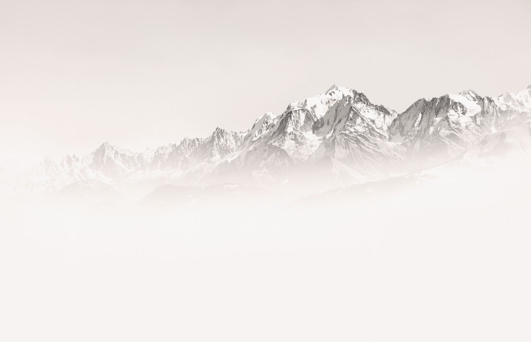 Papier peint matin brumeux Mont Blanc, XXL, tendance