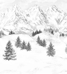 Tapete Berggipfel von Chamonix