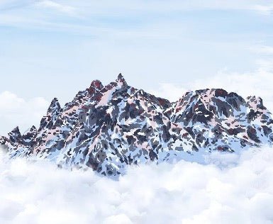 Tapete Mont Blanc Leinwand der Gipfel