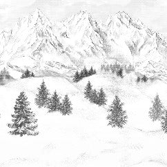 Tapete Berggipfel von Chamonix