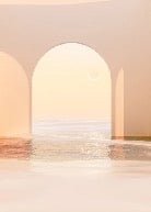 Panorama-Tapete Design sunset arch