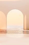 Panorama-Tapete Design sunset arch