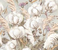Panorama-Tapete Blume Baumwolle