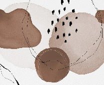 Papier peint moderne aquarelle marron, XXL, tendance