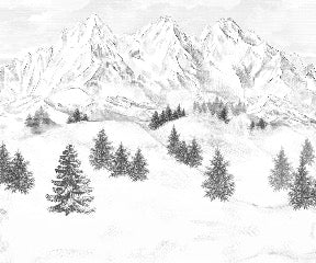 Tapete Berggipfel von Chamonix