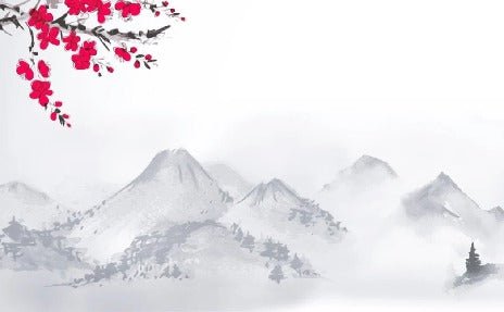 Papier peint zen paysage minimaliste, XXL, tendance