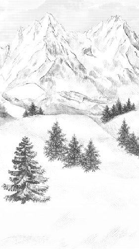 Tapete Berggipfel von Chamonix