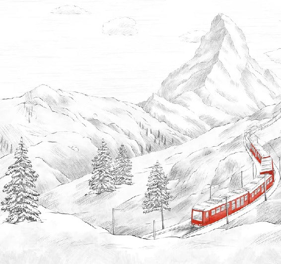 Papier peint panoramique Mont Cervin, XXL, tendance