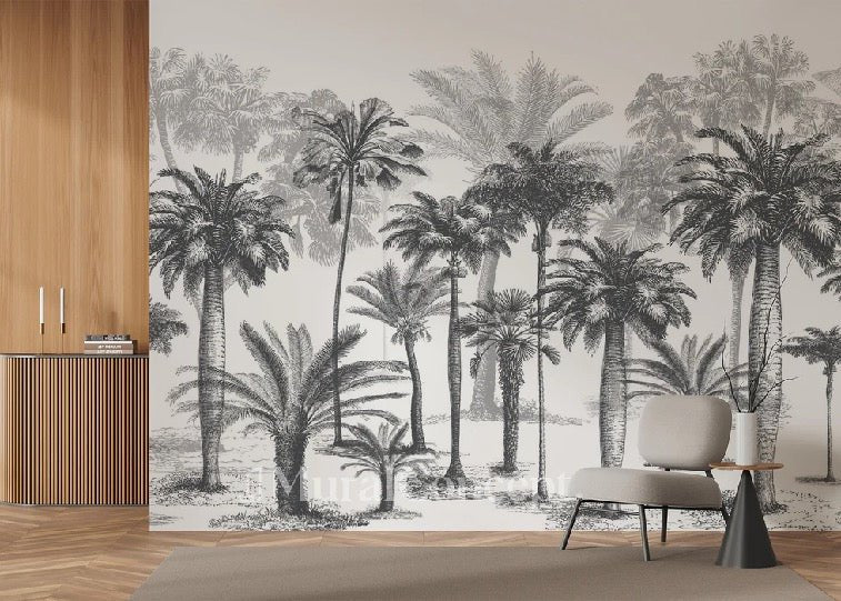 Tapete Jungle Black & White
