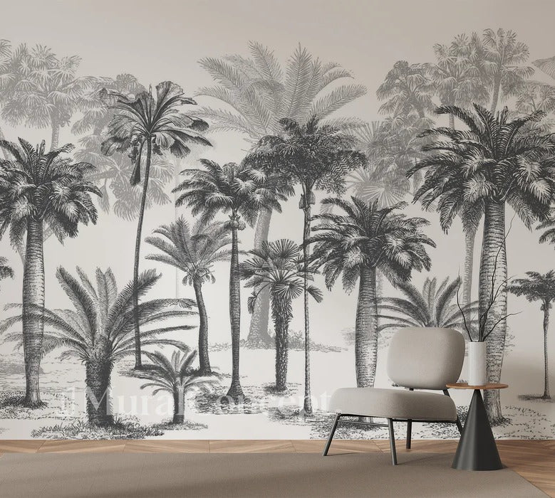 Tapete Jungle Black & White